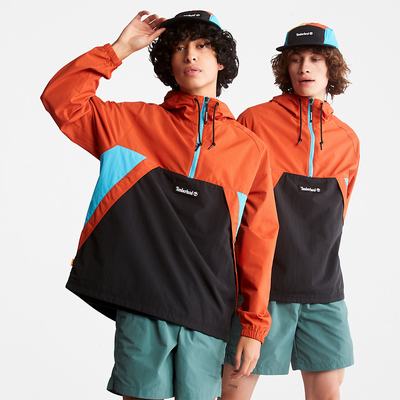 Timberland DWR Zip-Neck Windbreaker Rüzgarlık Erkek Turuncu | TR-1986S