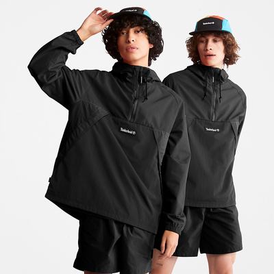 Timberland DWR Zip-Neck Windbreaker Rüzgarlık Kadın Siyah | TR-2095T