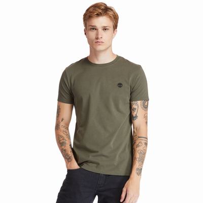 Timberland Dunstan River Crew Tee Tişört Erkek Koyu Yeşil | TR-1564A