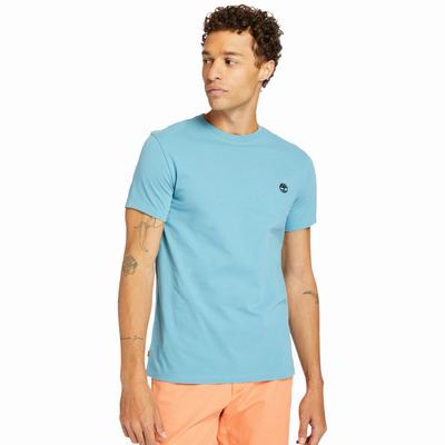 Timberland Dunstan River Crew Tee Tişört Erkek Mavi | TR-5783T