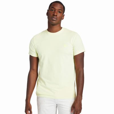 Timberland Dunstan River Crew Tee Tişört Erkek Açık Sarı | TR-8149Y