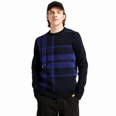 Timberland EK+ Intarsia Crewneck Kazak Erkek Mavi | TR-4213S