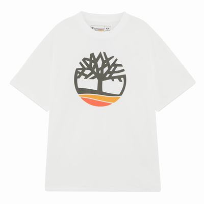Timberland Earthkeepers® by Raeburn All Gender Logo Tişört Erkek Beyaz | TR-8912P