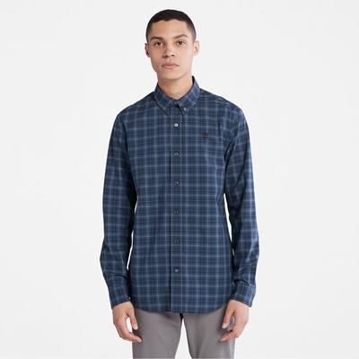 Timberland Eastham River Stretch Check Gömlek Erkek Lacivert | TR-8512L