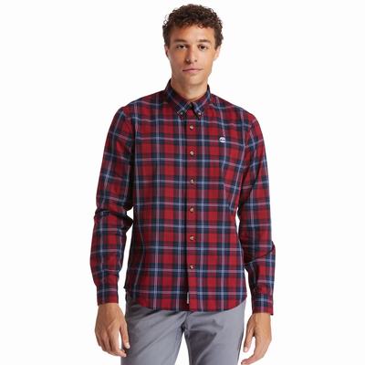 Timberland Eastham River Tartan Gömlek Erkek Kırmızı | TR-1485L