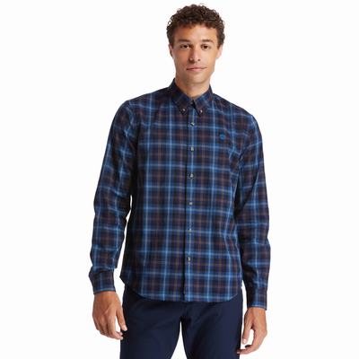 Timberland Eastham River Tartan Gömlek Erkek Mavi | TR-3196X