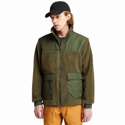 Timberland Ecoriginal Faux-shearling Fleece Ceket Erkek Koyu Yeşil | TR-9634H