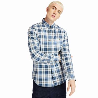 Timberland Essential Check Gömlek Erkek Mavi | TR-6538Z