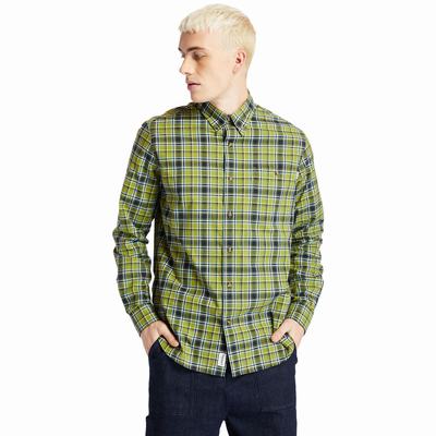 Timberland Essential Check Gömlek Erkek Yeşil | TR-7326X