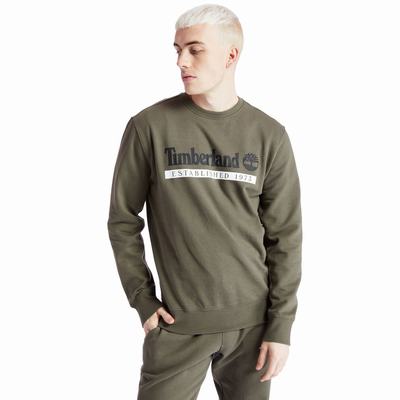 Timberland Established 1973 Crew Tişörtü Erkek Yeşil | TR-0157K