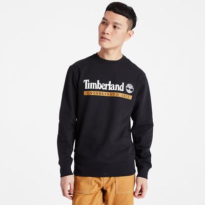 Timberland Established 1973 Crew Tişörtü Erkek Siyah | TR-3067J