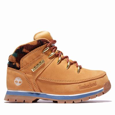 Timberland Euro Sprint Mid Hiker Yürüyüş Botu Çocuk Sarı | TR-2509L