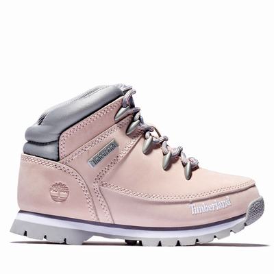 Timberland Euro Sprint Mid Hiker Yürüyüş Botu Çocuk Pembe | TR-2635V