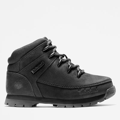 Timberland Euro Sprint Mid Hiker Yürüyüş Botu Çocuk Siyah | TR-7805X