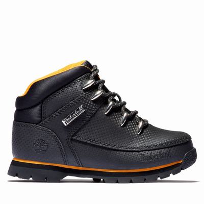 Timberland Euro Sprint Mid Hiker Yürüyüş Botu Çocuk Siyah | TR-8391C