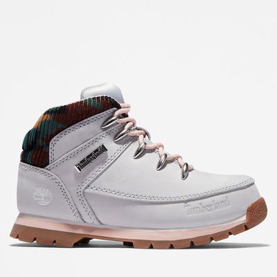 Timberland Euro Sprint Mid Hiker Yürüyüş Botu Çocuk Açık Gri | TR-9407N