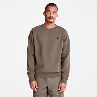 Timberland Exeter River Crewneck Tişörtü Erkek Koyu Yeşil | TR-5473Y
