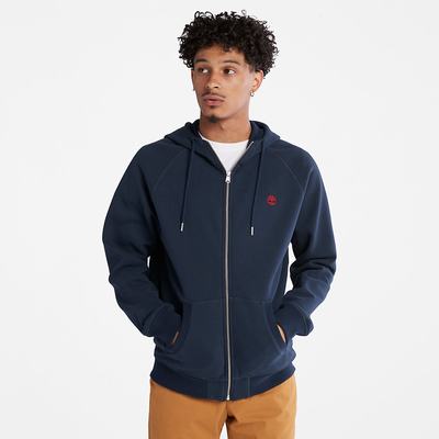 Timberland Exeter River Zip Kapüşonlu Sweatshirt Erkek Lacivert | TR-8204W