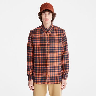 Timberland Flannel Checked Gömlek Erkek Turuncu | TR-9038B