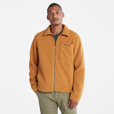 Timberland Fleece Overshirt Ceket Erkek Açık Kahverengi | TR-7593R