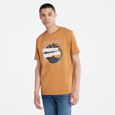Timberland Front-Graphic Tişört Erkek Kahverengi | TR-6024M