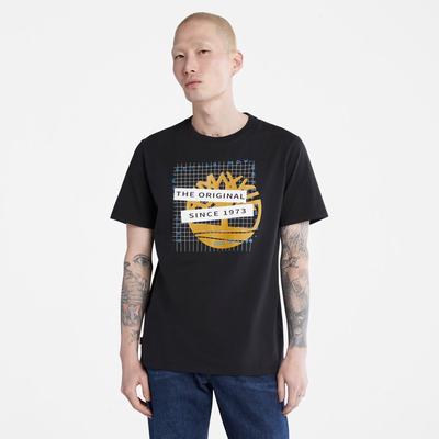 Timberland Front-Graphic Tişört Erkek Siyah | TR-6028N