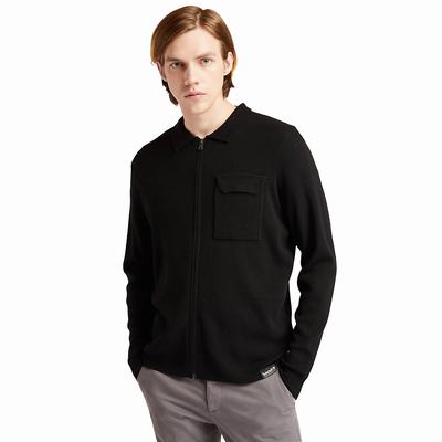 Timberland Full-Zip Kazak Erkek Siyah | TR-3527G