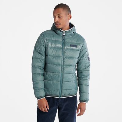 Timberland Garfield Midweight Kukuletalı Puffer Ceket Erkek Yeşil | TR-5796C