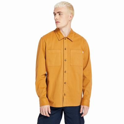 Timberland Garment-Dyed Twill Gömlek Erkek Turuncu | TR-7315P
