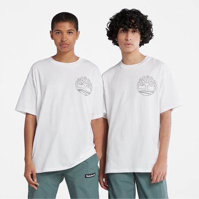 Timberland Graphic-Logo Tişört Erkek Beyaz | TR-5246A