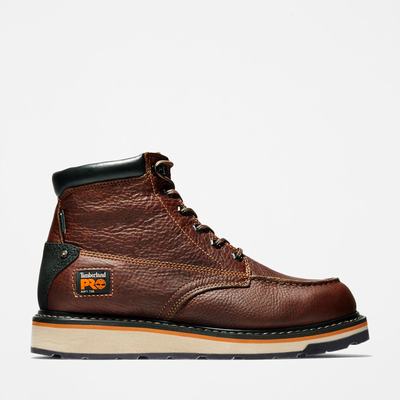 Timberland Gridworks 6" Waterproof Iş Botu Erkek Kırmızı Kahverengi | TR-4730B