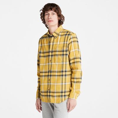 Timberland Heavy Flannel Check Gömlek Erkek Sarı | TR-4128K
