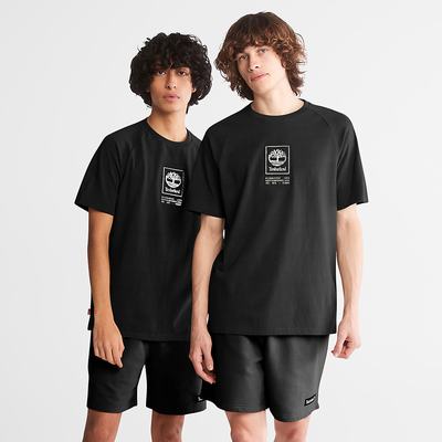 Timberland Heavyweight Logo Tişört Erkek Siyah | TR-1237Z