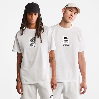 Timberland Heavyweight Logo Tişört Kadın Beyaz | TR-9281D