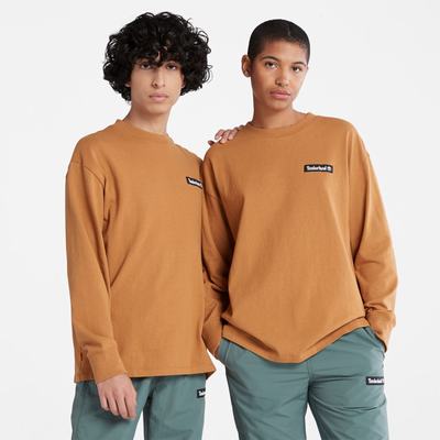 Timberland Heavyweight Long-Sleeve Tişört Kadın Kahverengi | TR-1724B