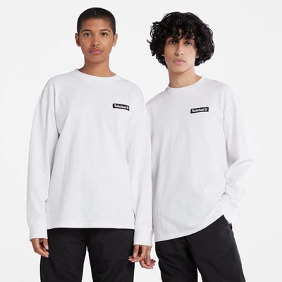 Timberland Heavyweight Long-Sleeve Tişört Kadın Beyaz | TR-4165N