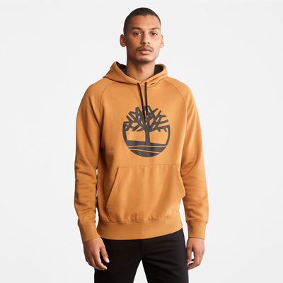 Timberland Heritage Logo Kapüşonlu Sweatshirt Erkek Sarı | TR-0752Y