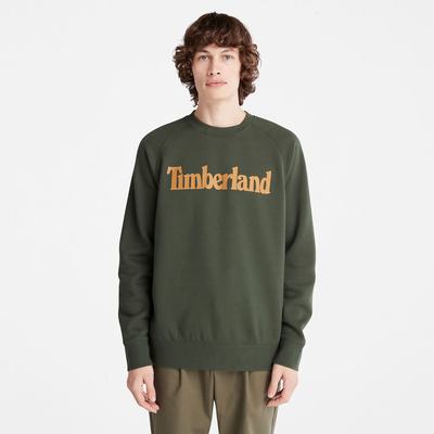 Timberland Heritage Logo Tişörtü Erkek Koyu Yeşil | TR-7861W