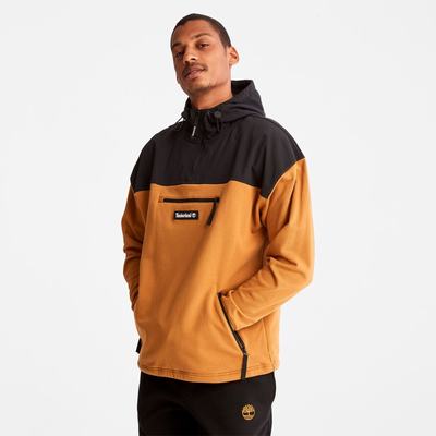 Timberland Hibrit Kapüşonlu Sweatshirt Erkek Siyah Kahverengi | TR-8294T