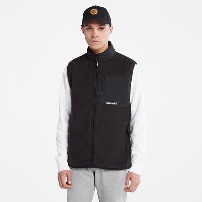 Timberland High-Pile Fleece Yelek Erkek Siyah | TR-9031Q