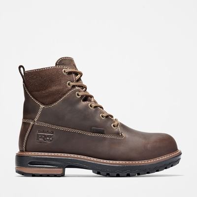 Timberland Hightower 6" Alloy Burunlu Waterproof Iş Botu Kadın Koyu Kahverengi | TR-7590P