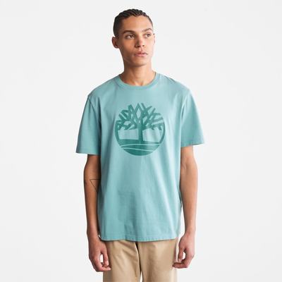 Timberland Kennebec River Tree-Logo Tee Tişört Erkek Mavi | TR-9187R