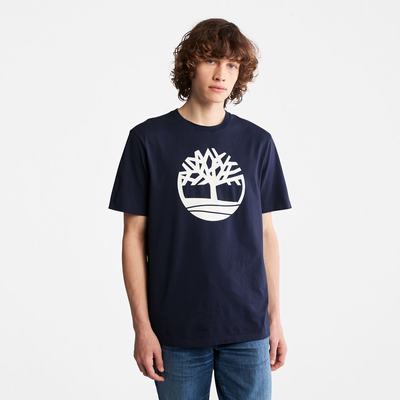 Timberland Kennebec River Tree Logo Tişört Erkek Lacivert | TR-5678T