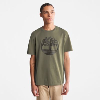 Timberland Kennebec River Tree Logo Tişört Erkek Koyu Yeşil | TR-5731P