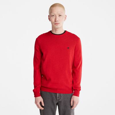 Timberland Knox River Crewneck Süveter Erkek Kırmızı | TR-4691J