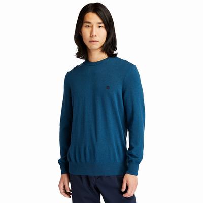 Timberland Knox River Crewneck Süveter Erkek Mavi | TR-4931A