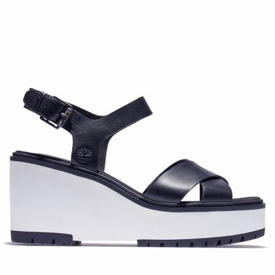 Timberland Koralyn Wedge Sandalet Kadın Siyah | TR-1347S