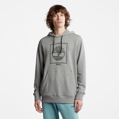 Timberland Logo Kapüşonlu Sweatshirt Erkek Gri | TR-0124D