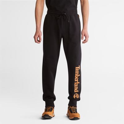 Timberland Logo Sweatpants Pantolon Erkek Siyah Kahverengi | TR-6294U