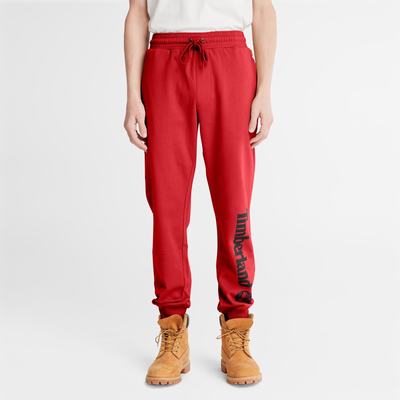 Timberland Logo Sweatpants Pantolon Erkek Koyu Kırmızı Siyah | TR-7328F